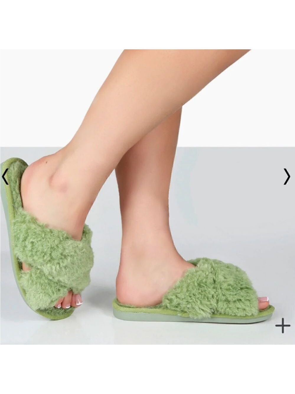 New Smiry Women's Fluffy Furry House Slippers Size 7.5-8.5 - Picture 5 of 8